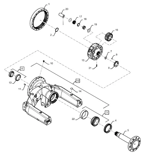 47421191 - Подшипник в сб. внешн. полуоси 115мм моста 500сер. T9./St.
